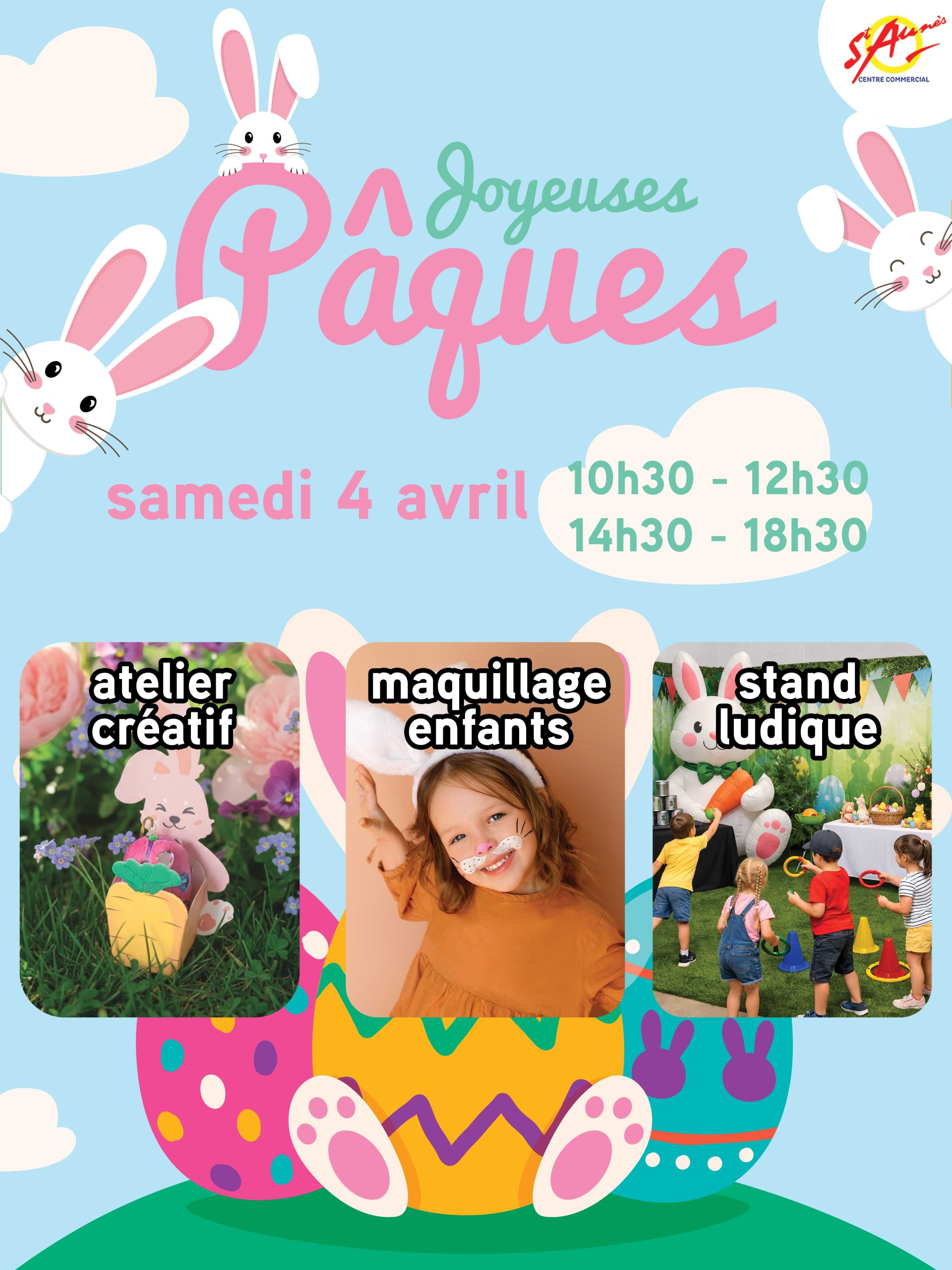 🐣 Animations de Pâques à la Galerie Saint-Aunès