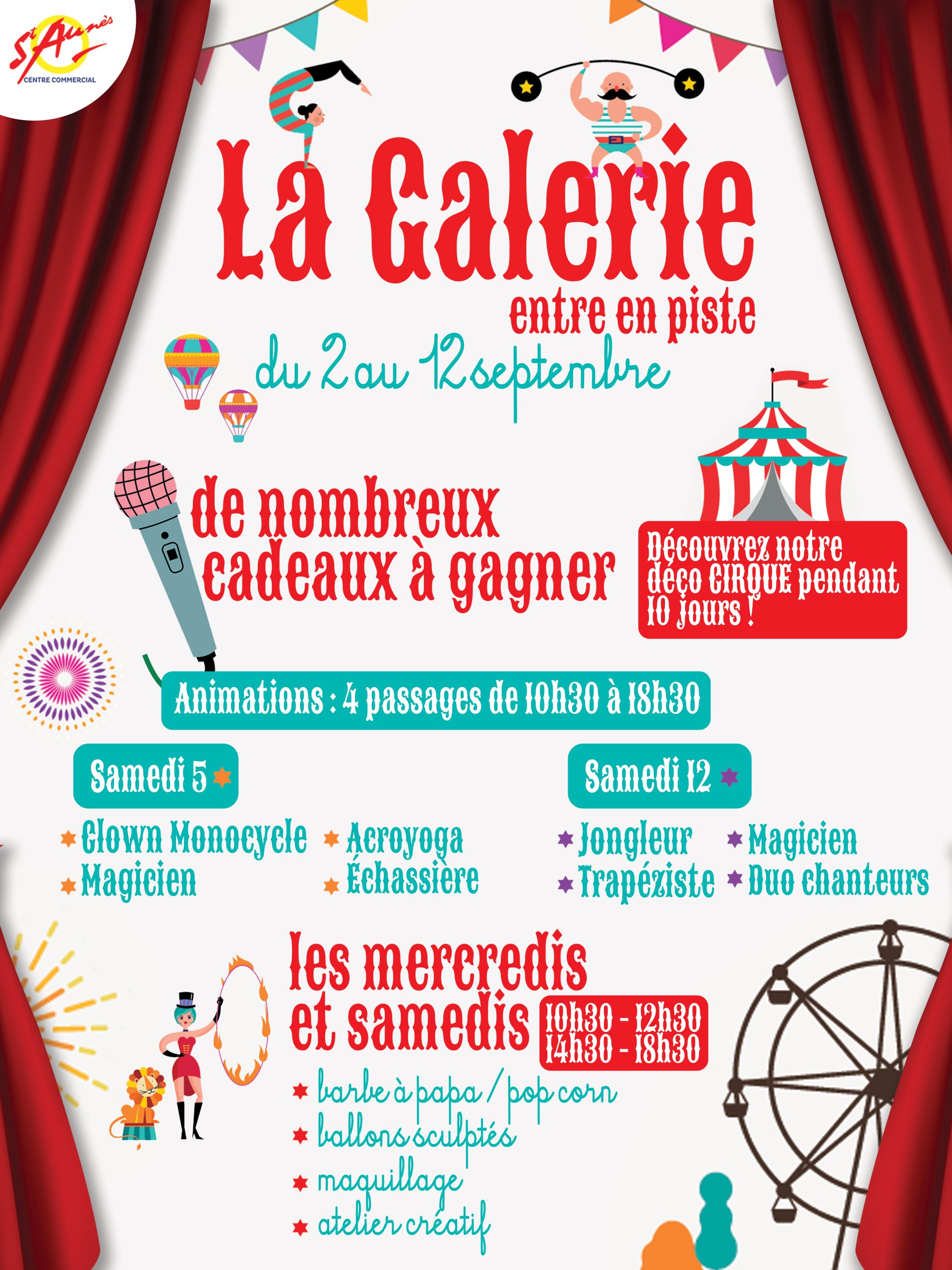 🎪 L&rsquo;anniversaire de la Galerie Saint-Aunès fait son cirque !